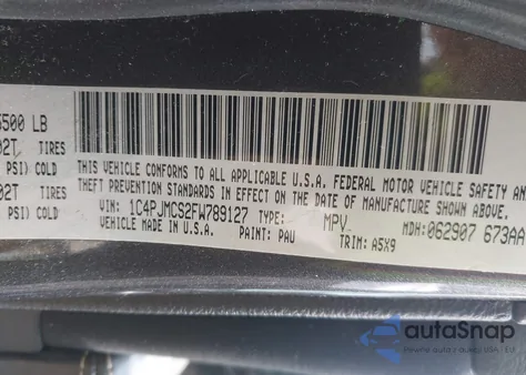 2015 Jeep Cherokee Latitude from USA, damaged, VIN 1C4PJMCS2FW789127